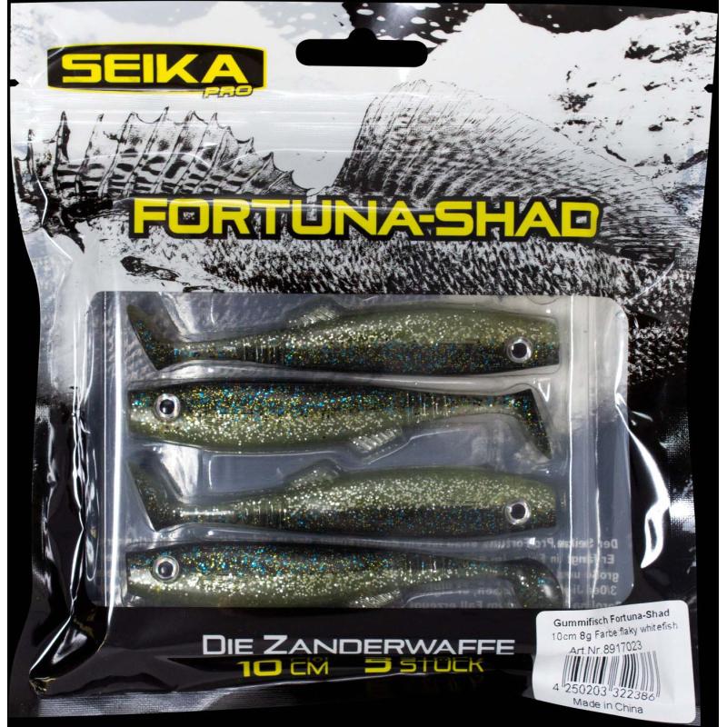 Seika Pro Gummifisch Fortuna Shad 10cm flaky whitefish