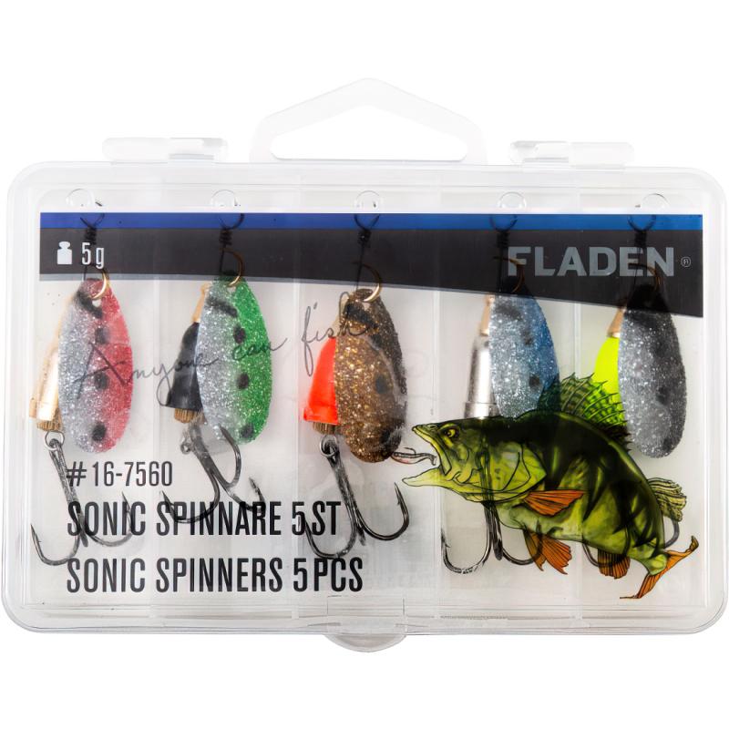 Produktbild FLADEN Sonic Spinner Set 5teiliges Set 5g in Plastikbox