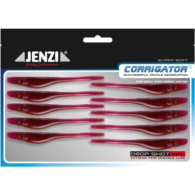 Drop Shot Texas Wriggler Farbe P 7,5 cm