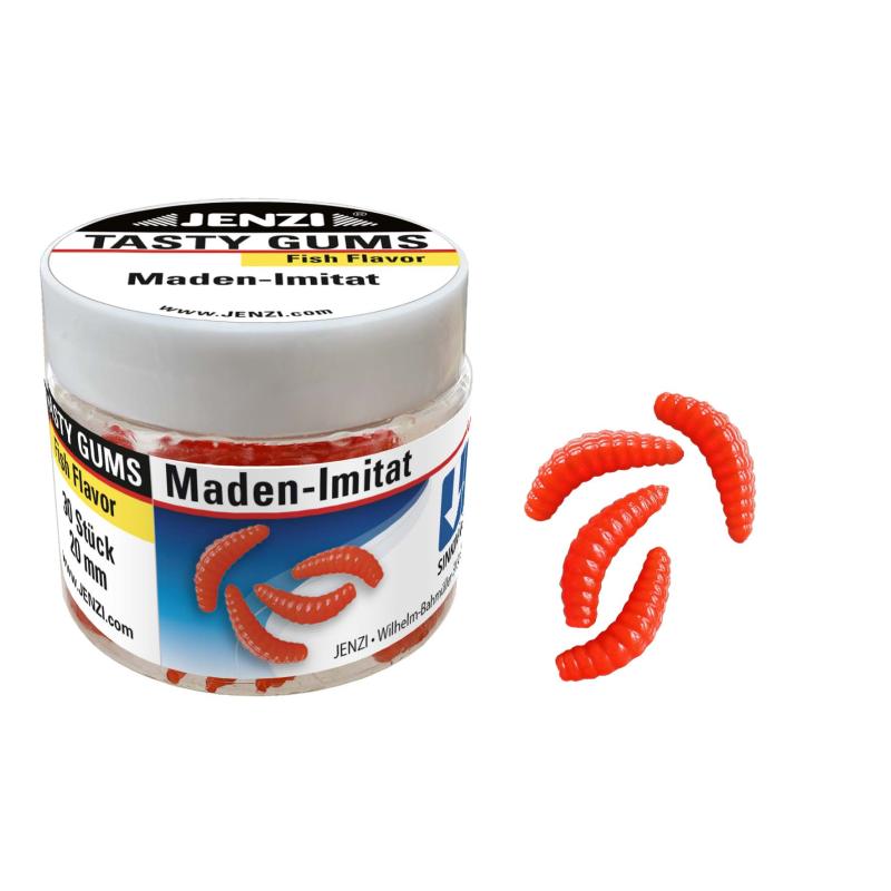 Produktbild Jenzi Maden-Imitat, 2 cm, rot, Fish-Fl