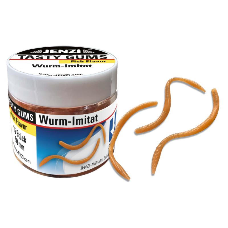Jenzi Wurm-Imitat, 9 cm, Braun, Fish-Fl