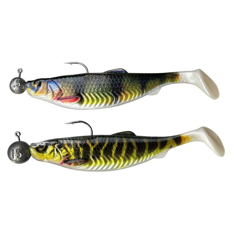 Jenzi Gum.FishSet 2St 12cm 7,5+15g Perch Pike