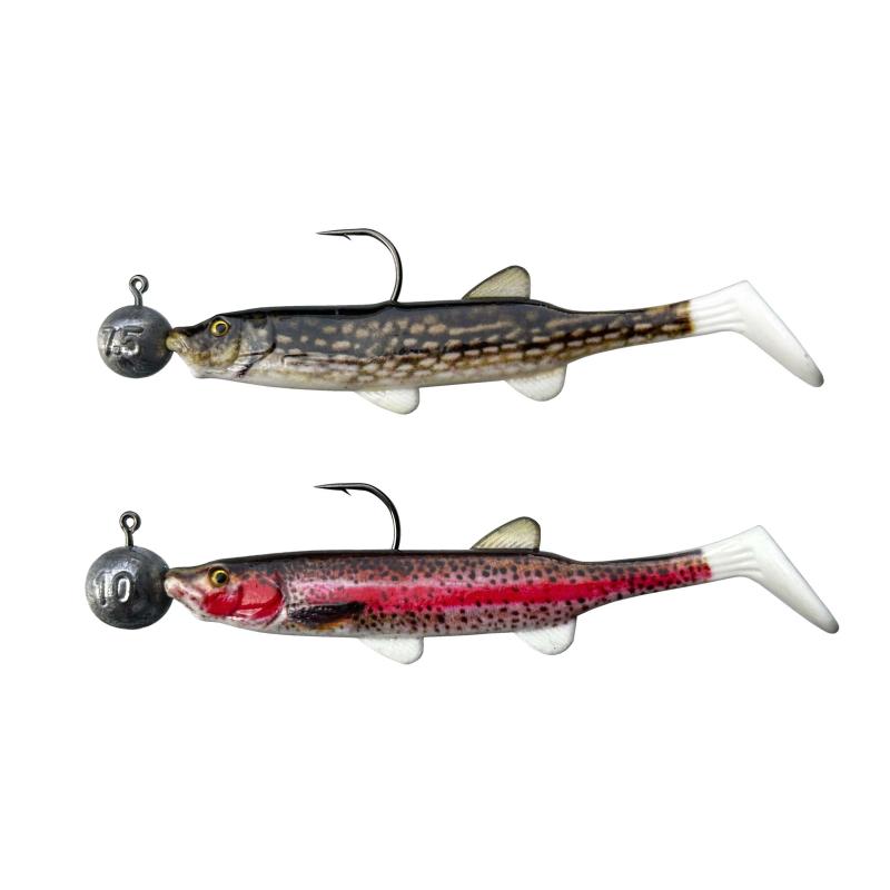 Jenzi Gum.FishSet 2St 9,0cm 7,5+10gPike Trout