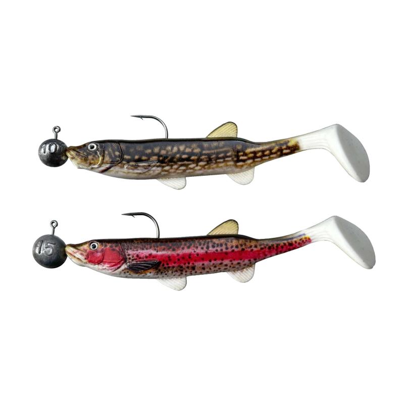 Jenzi Gum.FishSet 2St 12cm 10+15g Pike Trout