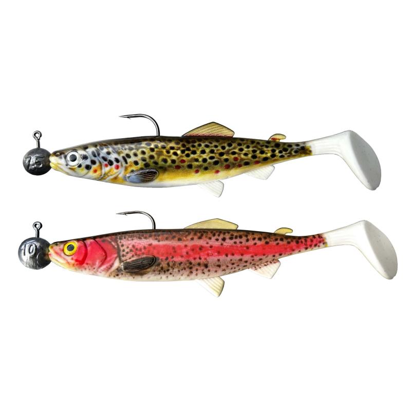 Produktbild Jenzi Gum.FishSet 2St 12cm 7,5+10gBrwTr+Trout