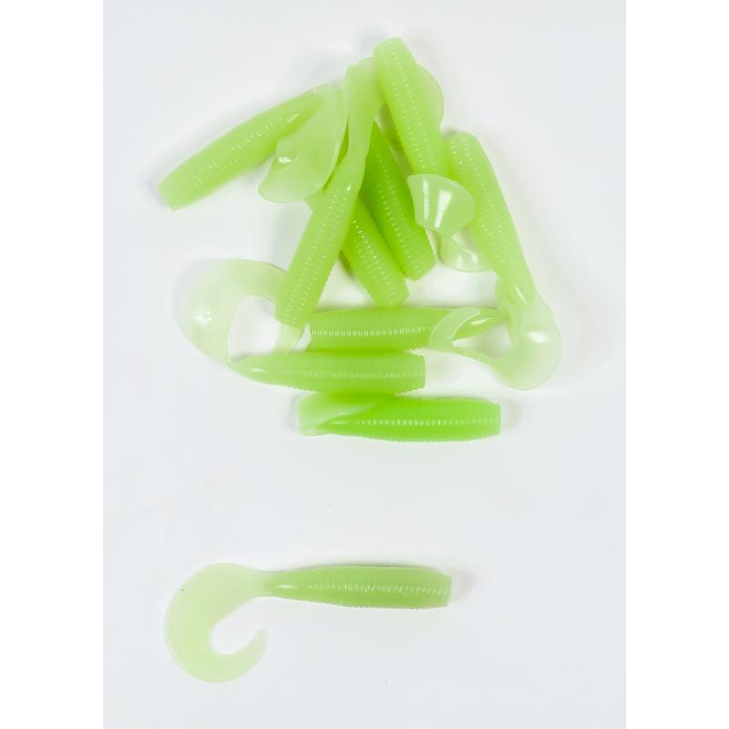 Produktbild Lion Sports Onyx Curly Tail Soft Wurm 65 mm 3 g Half Clear