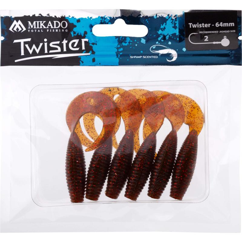 Mikado Twister 64mm/ Motoroil Red .