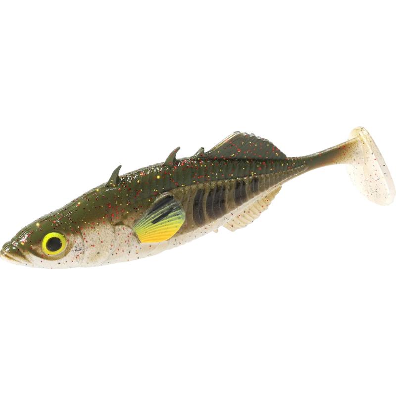Produktbild Mikado K&ouml;der - Real Fish Stickleback 8cm / Green Pumpkin - 5 Stck.