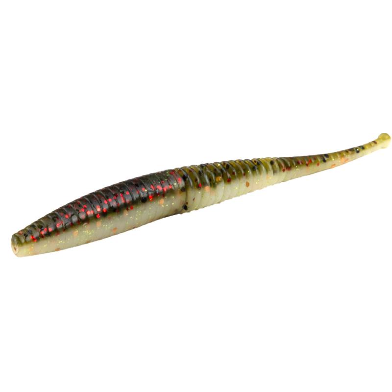 Mikado K&ouml;der M-Craft Wiggly Worm 100mm / Pumpkin Pearl 5 Stck.