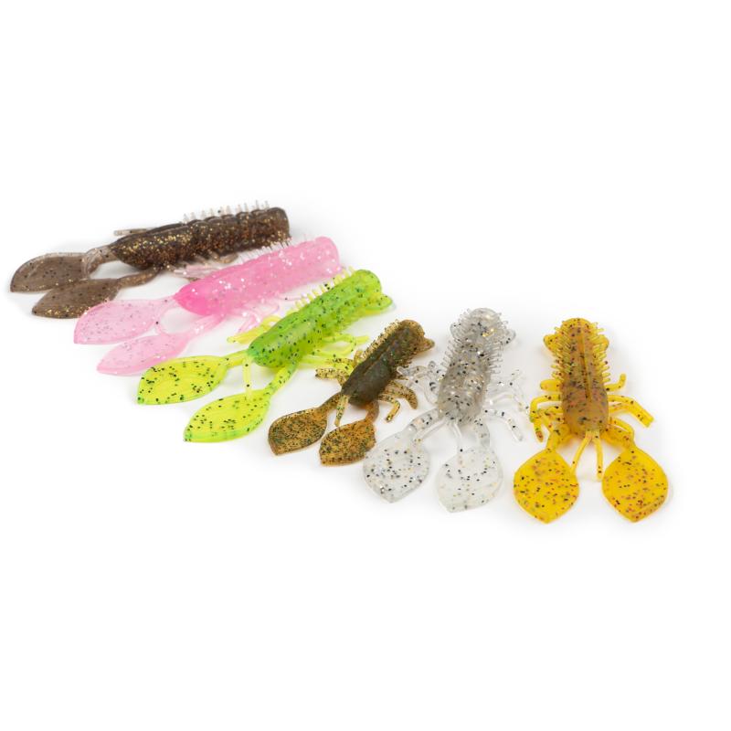 Fox Rage Creature Crayfish 9cm/2.75" Candy Floss Uv X 6Pcs