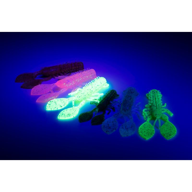 Fox Rage Creature Crayfish 9cm/2.75" Chartreuse Uv X 6Pcs
