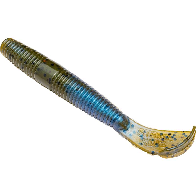 Strike King Rage Ned Cut-R Worm Blue Craw 7.5cm