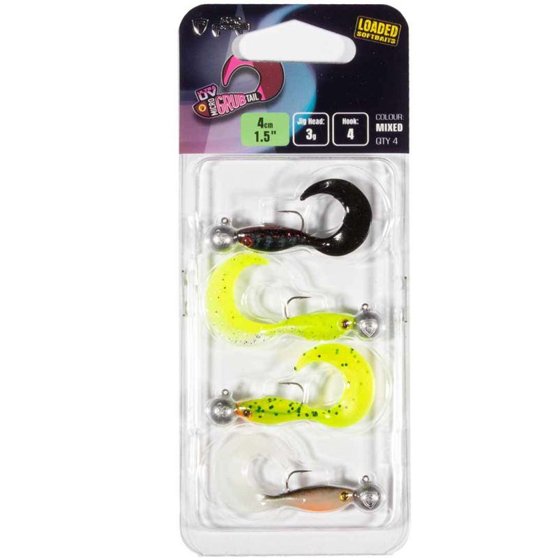 Fox Rage Micro Grub Tail MX UV CP LOADED 2