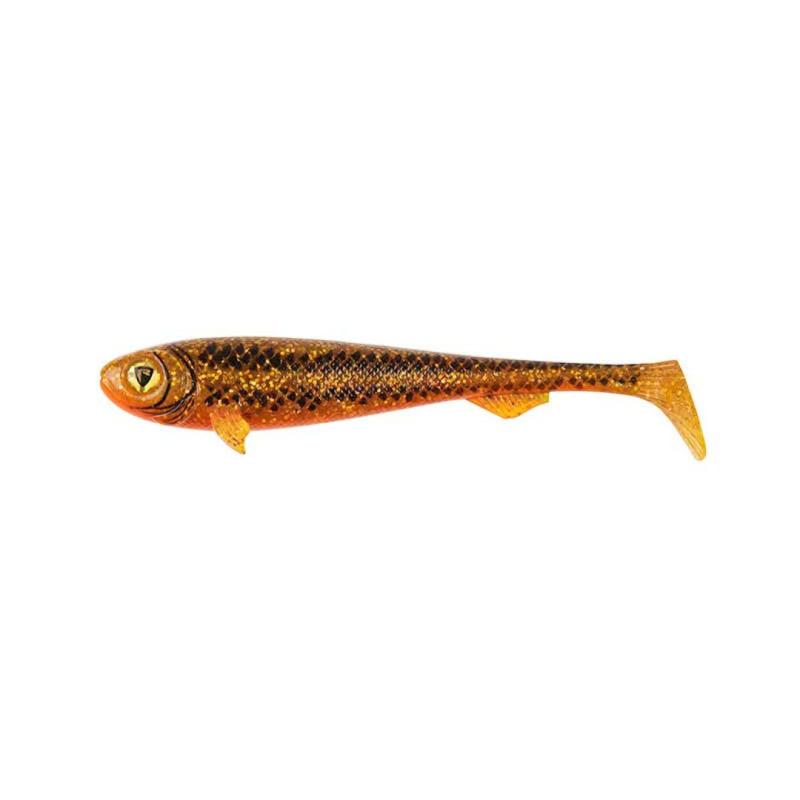 Fox Rage Super Slick Shad 23cm/9" x2 UV Goldie