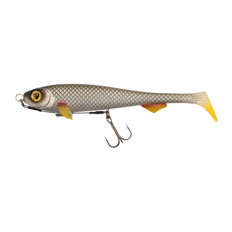 Fox Rage Super Slick Shad 18cm / 7" Loaded UV Silver Ghost