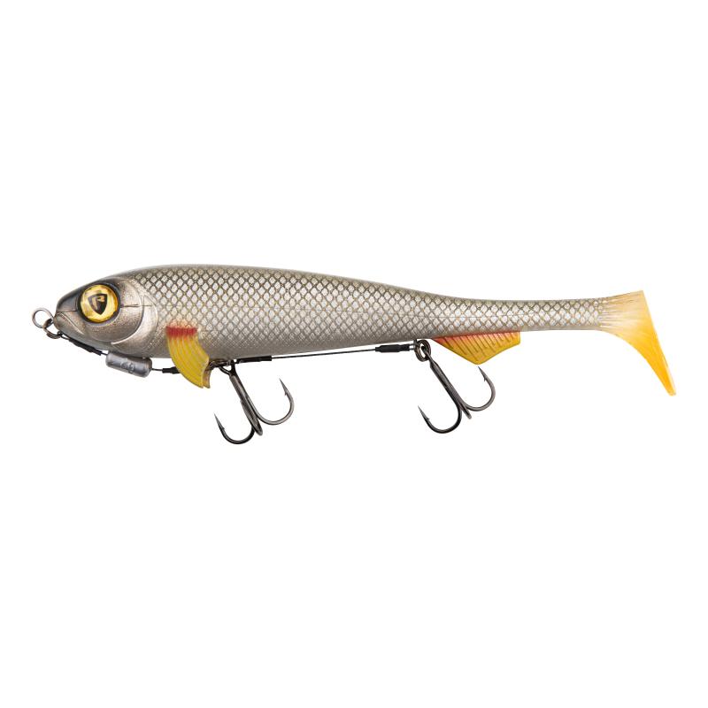 Fox Rage Super Slick Shad 23cm / 9" Loaded UV Silver Ghost