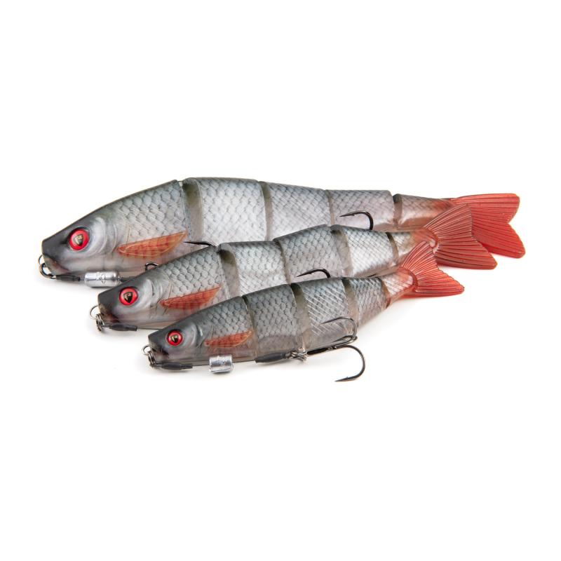 Fox Rage Pro Shad Jointed Loaded 23cm 9" Ultra Natural Roach