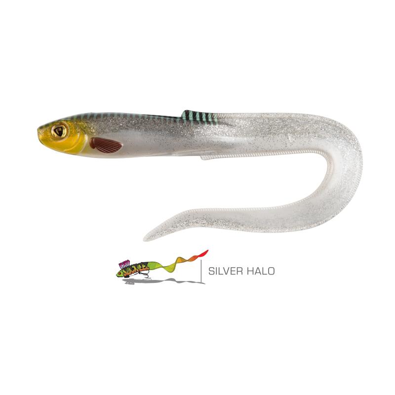 Fox Rage Slick Eel 28cm/11" UV Silver Halo
