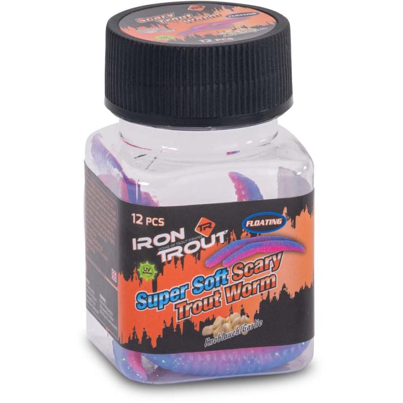 IRON TROUT Super Soft Scary Trout Worm  Knoblauch/Garlic  50mm BL