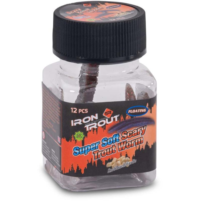 IRON TROUT Super Soft Scary Trout Worm Knoblauch/Garlic  50mm MS