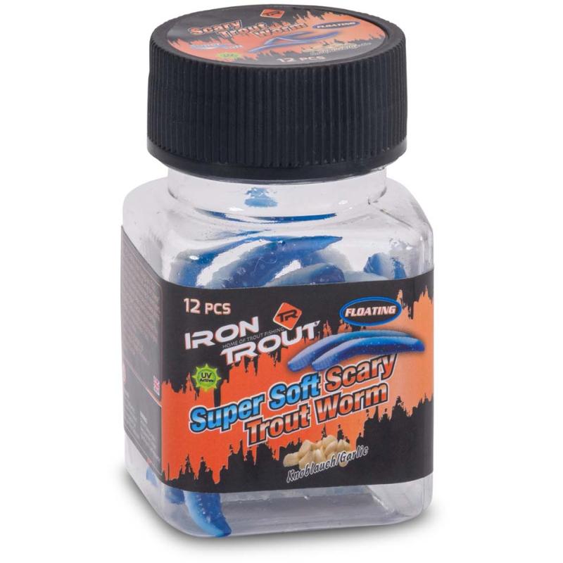 IRON TROUT Super Soft Scary Trout Worm Knoblauch/Garlic  50mm MC
