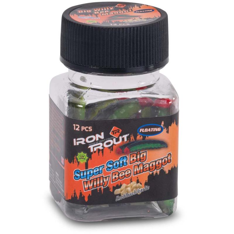 IRON TROUT Big Willy Super Soft Bee Maggot Garlic 42mm CT