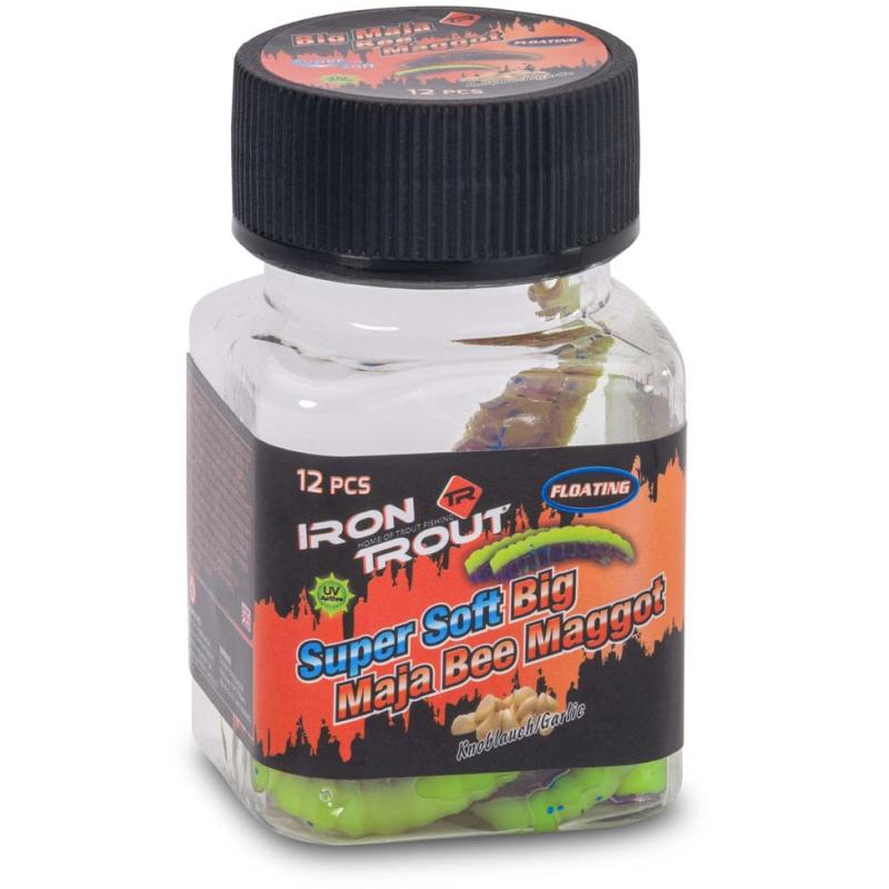 IRON TROUT Big Maja Bee Maggot Super Soft Knoblauch/Garlic 31mm PL