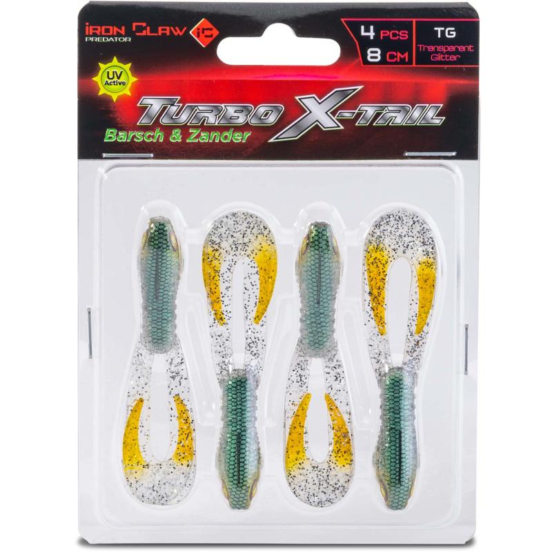 IRON CLAW Turbo X-Tail 4pcs. 8cm LW