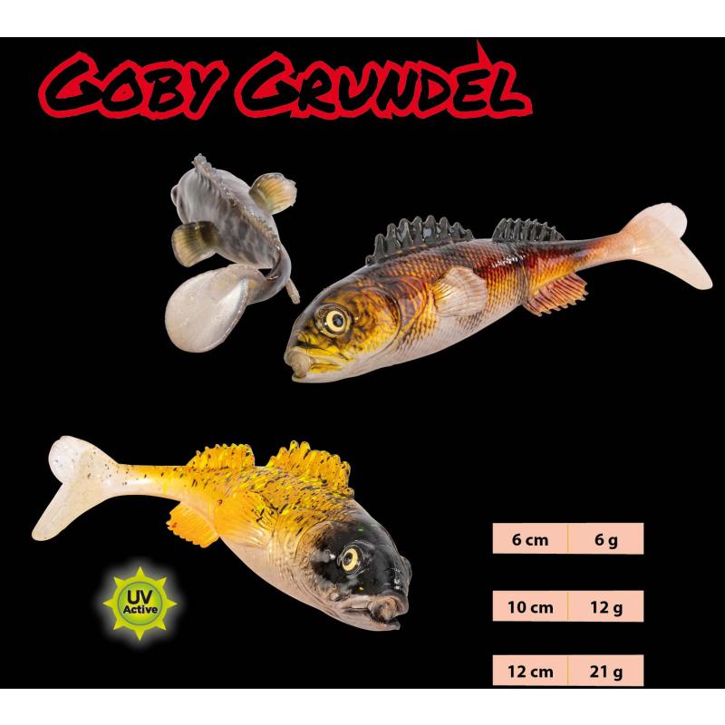 IRON CLAW 3D Clone Goby Grundel 8cm/4pcs. DC