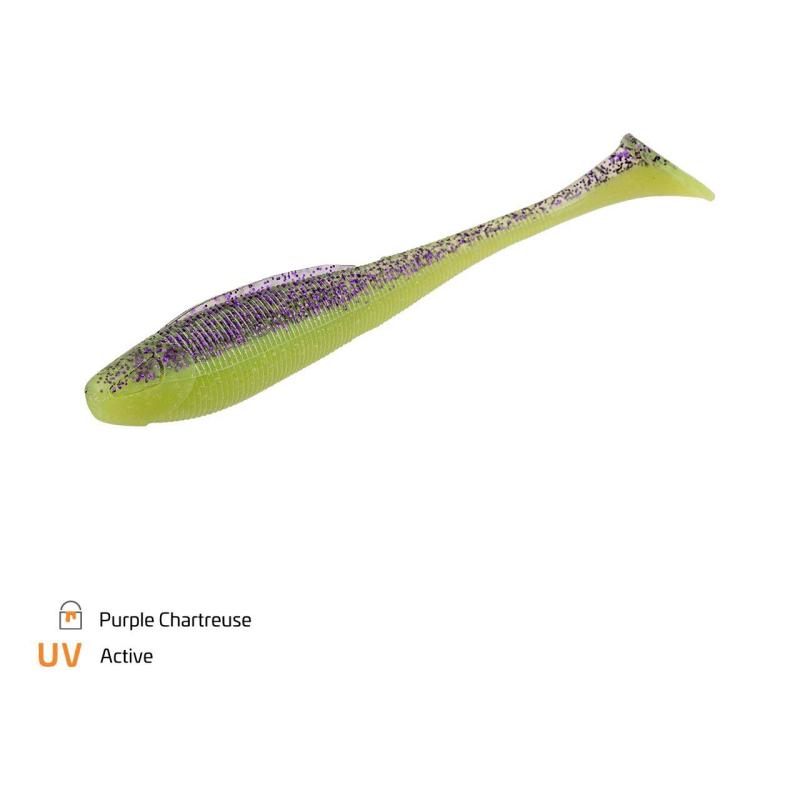 Zeck BA Sexy Swimmer 8cm Purple Chartreuse 9 pcs