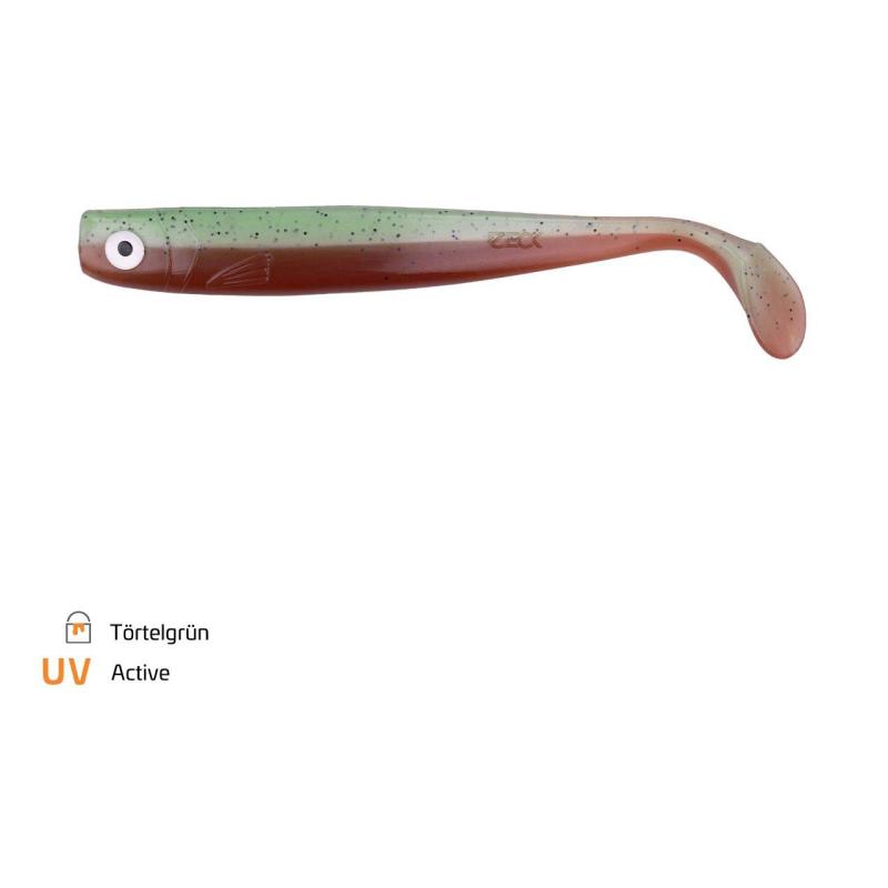 Zeck ZANDER Gummi 16cm T&ouml;rtelgr&uuml;n 2 pcs