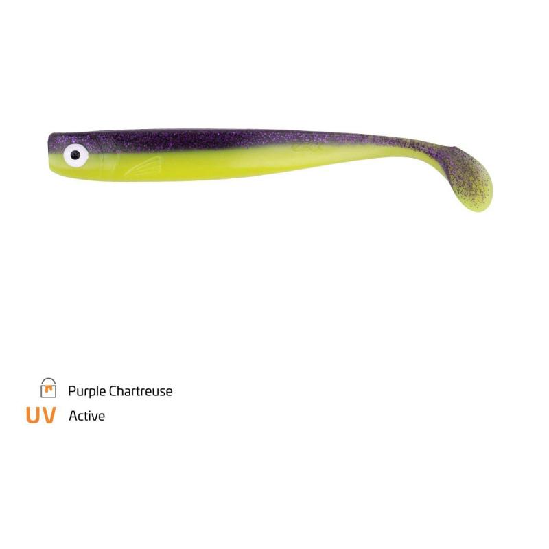 Zeck ZANDER Gummi 16cm Purple Chartreuse 2 pcs