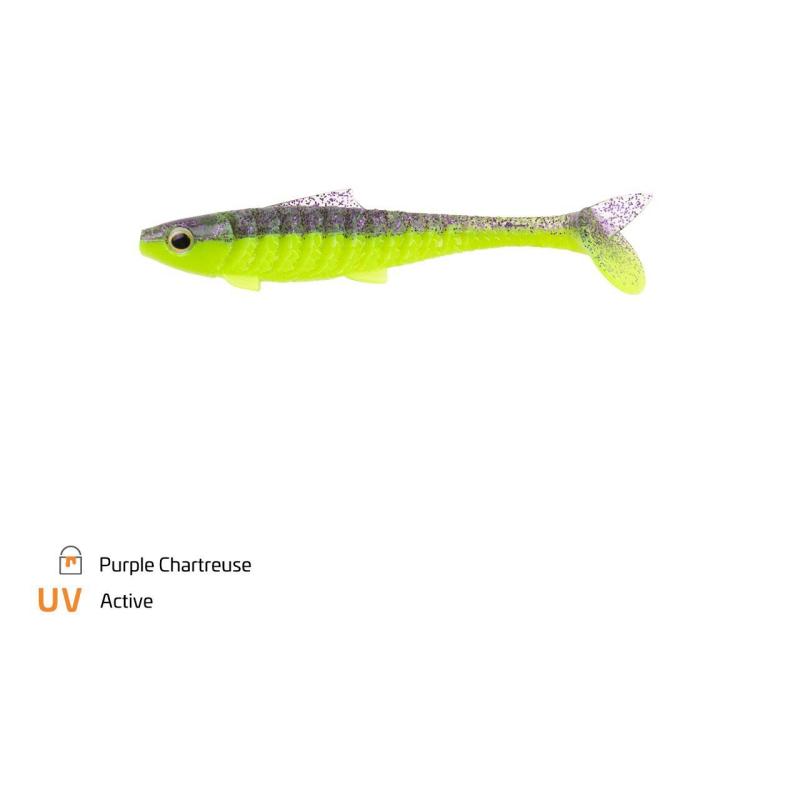 Zeck Baby Rippler 14cm Purple Chartreuse 2 pcs