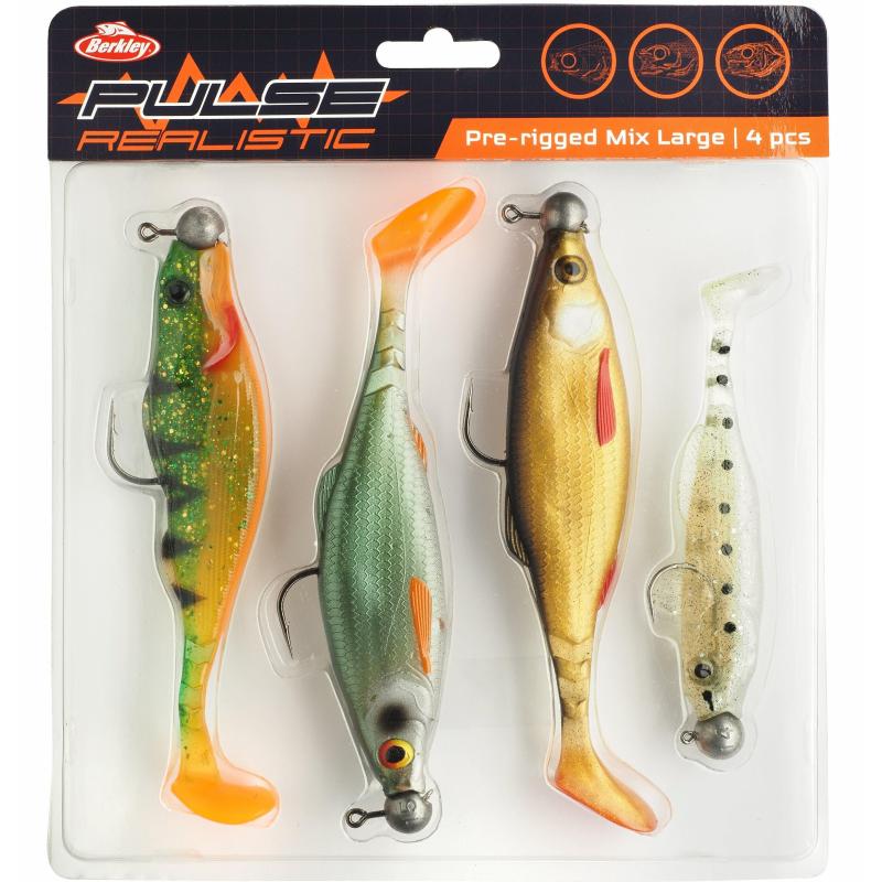 Produktbild Berkley Pulse Realistic Preriggedmix Large 4Pcs