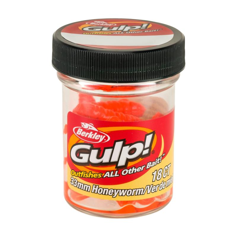 Berkley Gulp!&reg; Honey Worm 33mm Orange