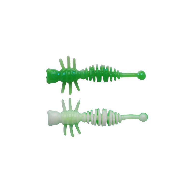 Berkley Powerbait&reg; Power&reg; Larvae 40mm Spring Green/White