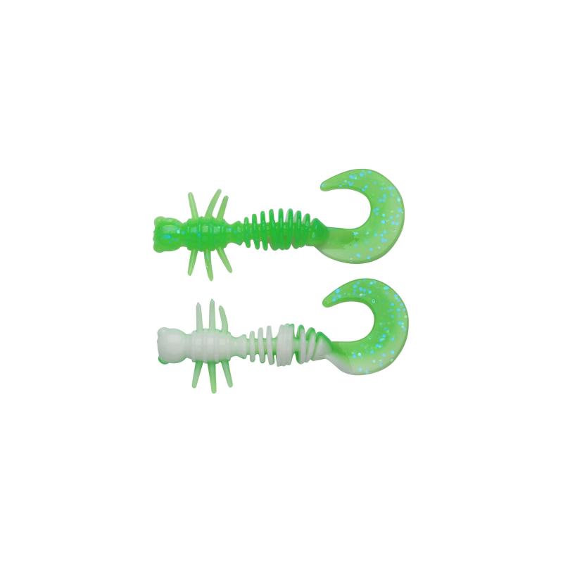 Berkley Powerbait&reg; Power&reg; Curly 40mm Spring Green/White