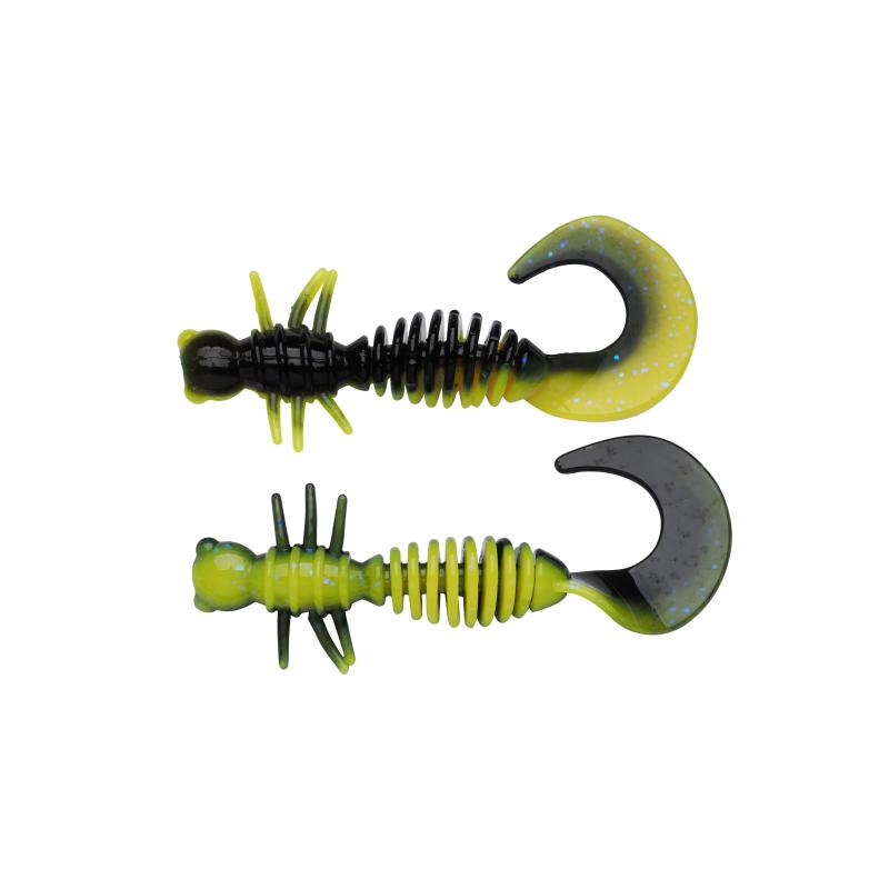 Berkley Powerbait&reg; Power&reg; Curly 55mm Black/Sunshine Yellow