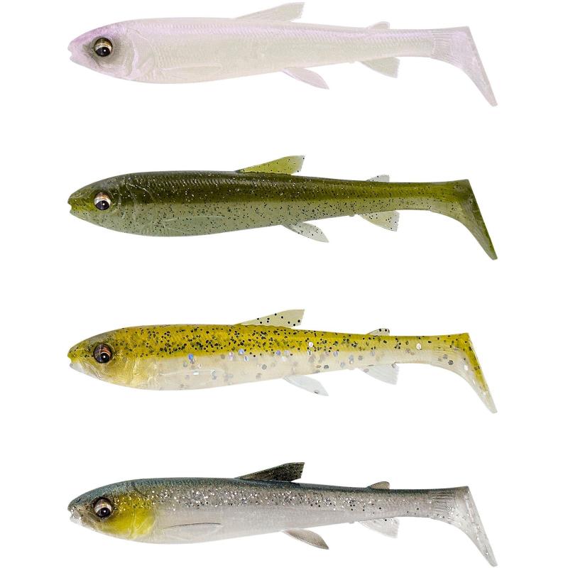 Savage Gear 3D Whitefish Shad 9Cm Clear Wrt Mix 4Pcs