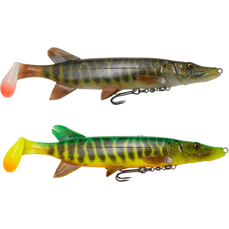 Savage Gear 4D Pike Shad 20cm 65g SS 01-Striped Pike
