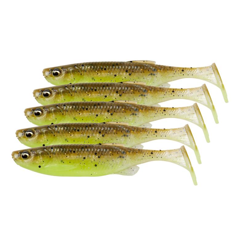 Produktbild Savage Gear Fat Minnow T-Tail 10.5cm 11G Green Pearl Yellow 5Pcs