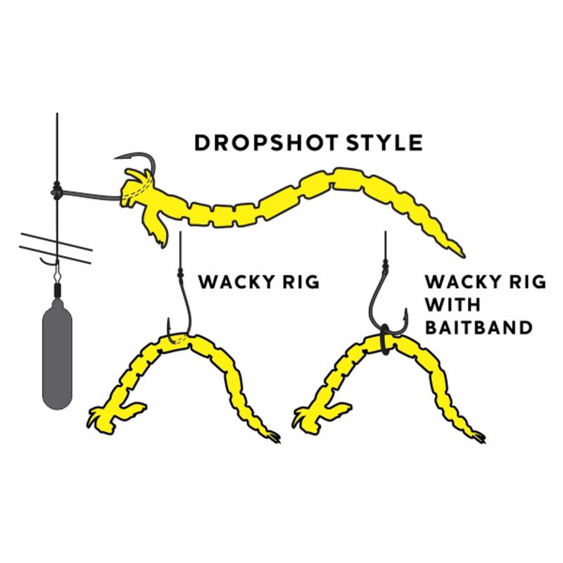 Westin BloodTeez Worm 5,5cm 0,5g Fluo Yellow 10pcs