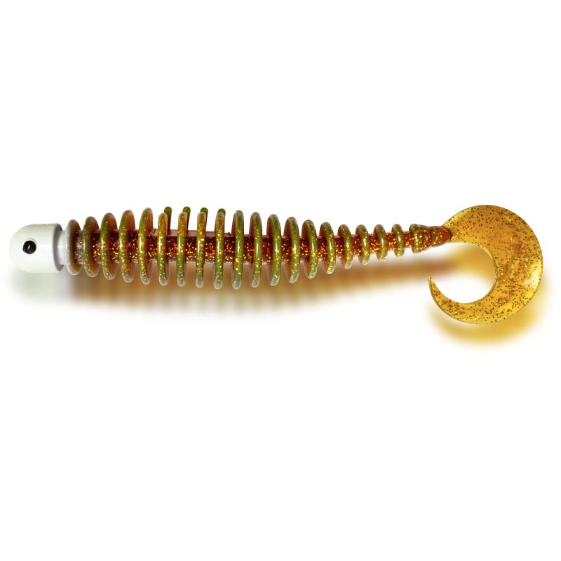 Black Cat 24g 17cm Curly Worm motor oil sinkend
