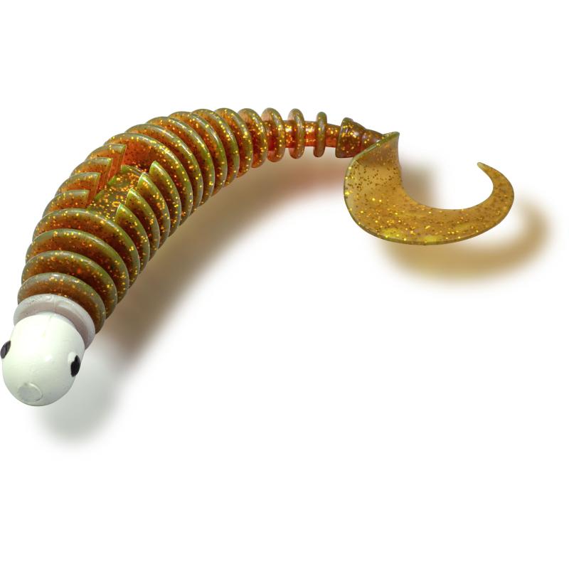 Black Cat 24g 17cm Curly Worm motor oil sinkend
