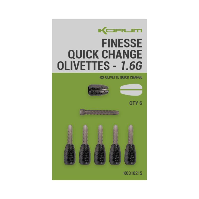 Korum Finesse Quick-Change Olivettes - 2G