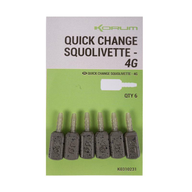Korum Quick Change Squolivettes - 4g