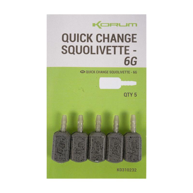 Korum Quick Change Squolivettes - 6g