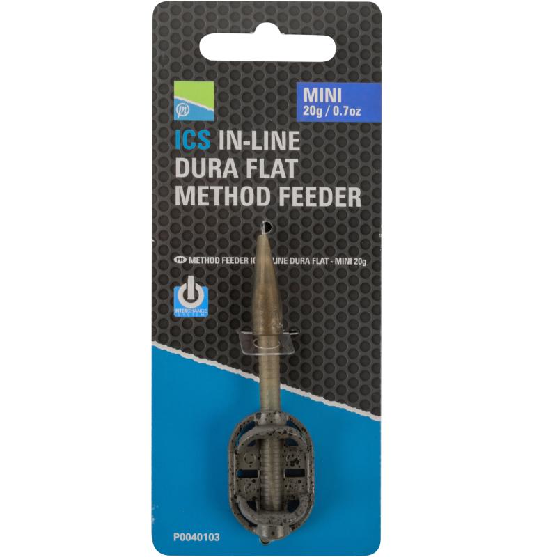 Preston Ics Inline Dura Flat Method Feeder - Mini 20G