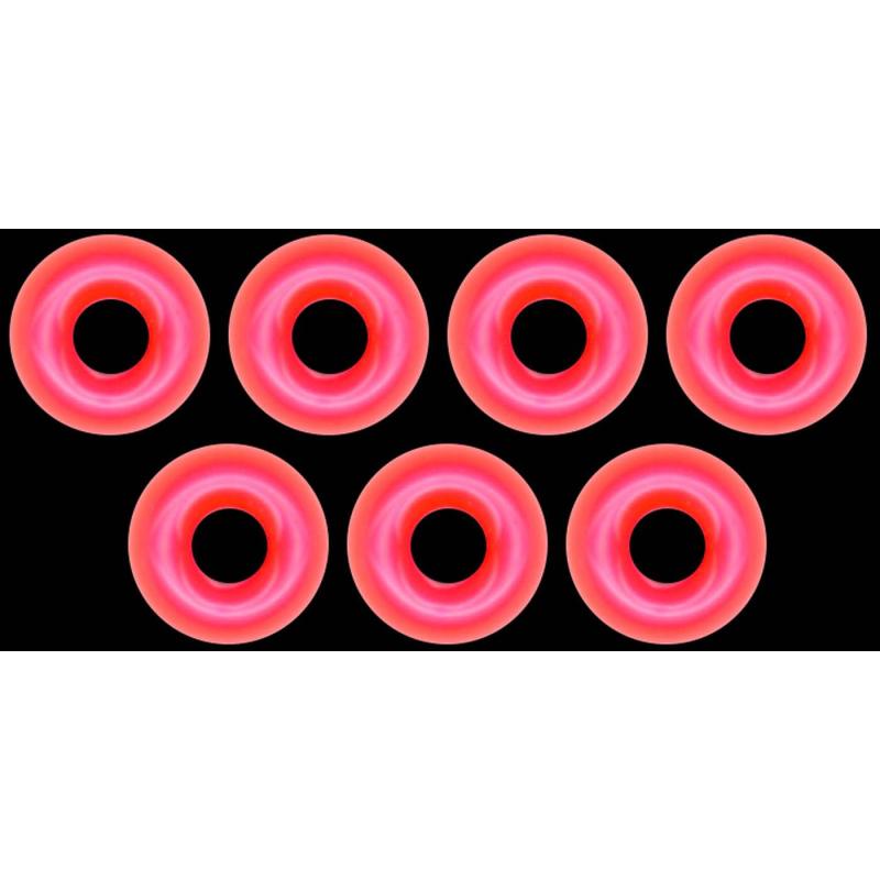 Omura Tungsten Perle Omura rundes Loch &Oslash; 3,8mm fluo pink
