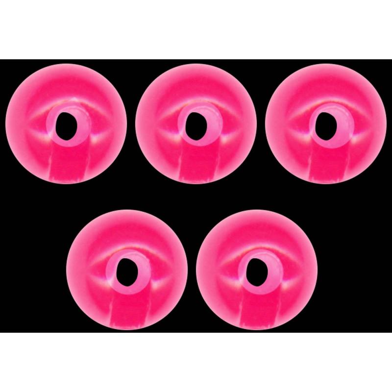 Omura Tungsten Perle Omura geschlitzt &Oslash; 3,3mm fluo pink